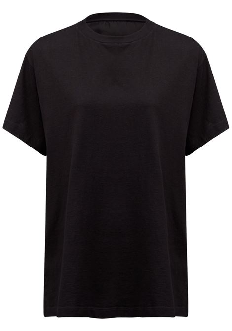 T-shirt oversize a maniche corte in nero Mm6 maison margiela - donna MM6 MAISON MARGIELA | S52GC0333M20050900